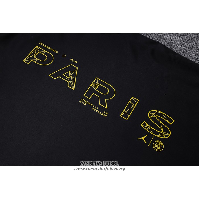 Chandal del Paris Saint-Germain Jordan Manga Corta 2023/2024 Negro - Pantalon Corto